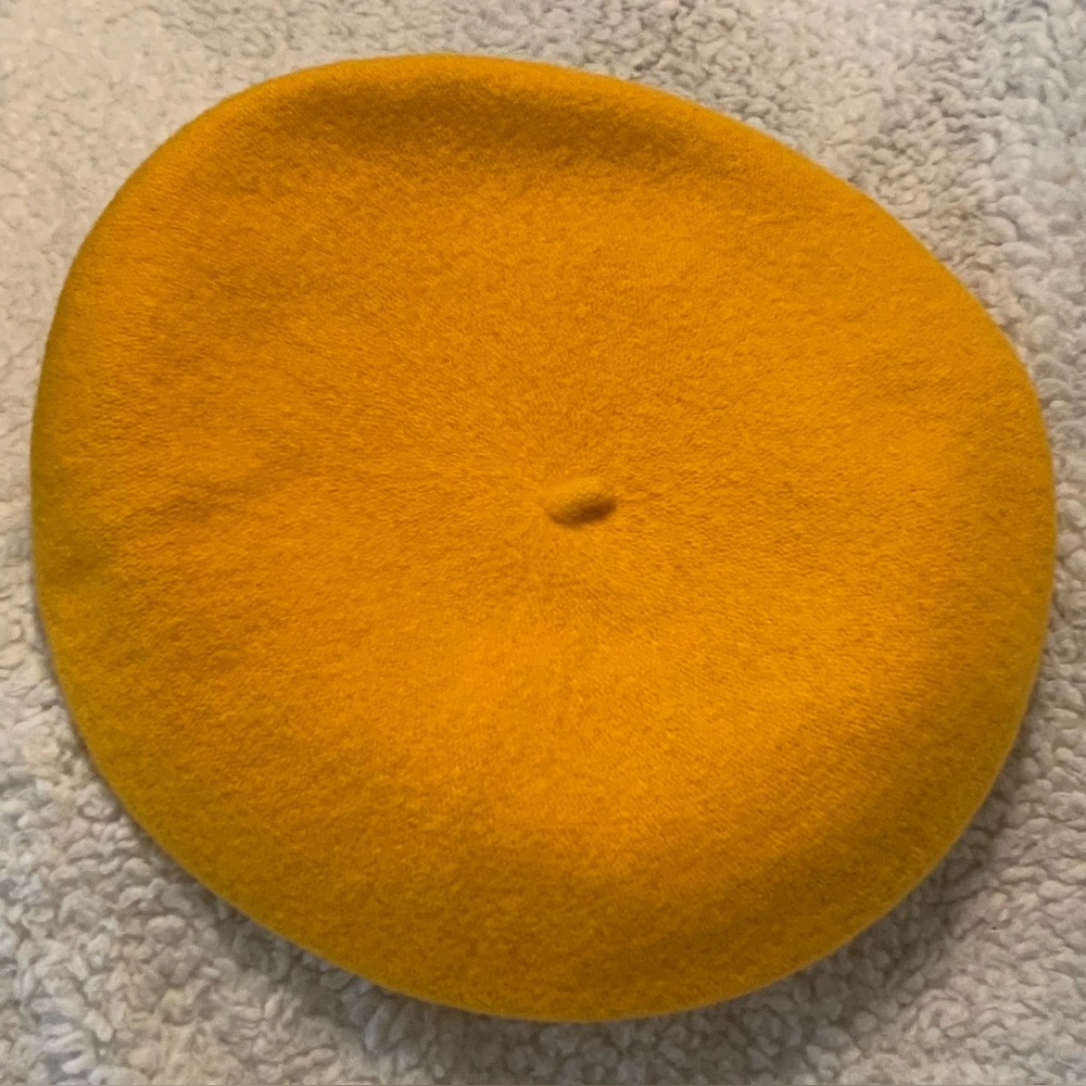 Yellow Wool Beret - Women's Fashion Hat